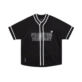 DENIM BASEBALL SHIRT BLACK