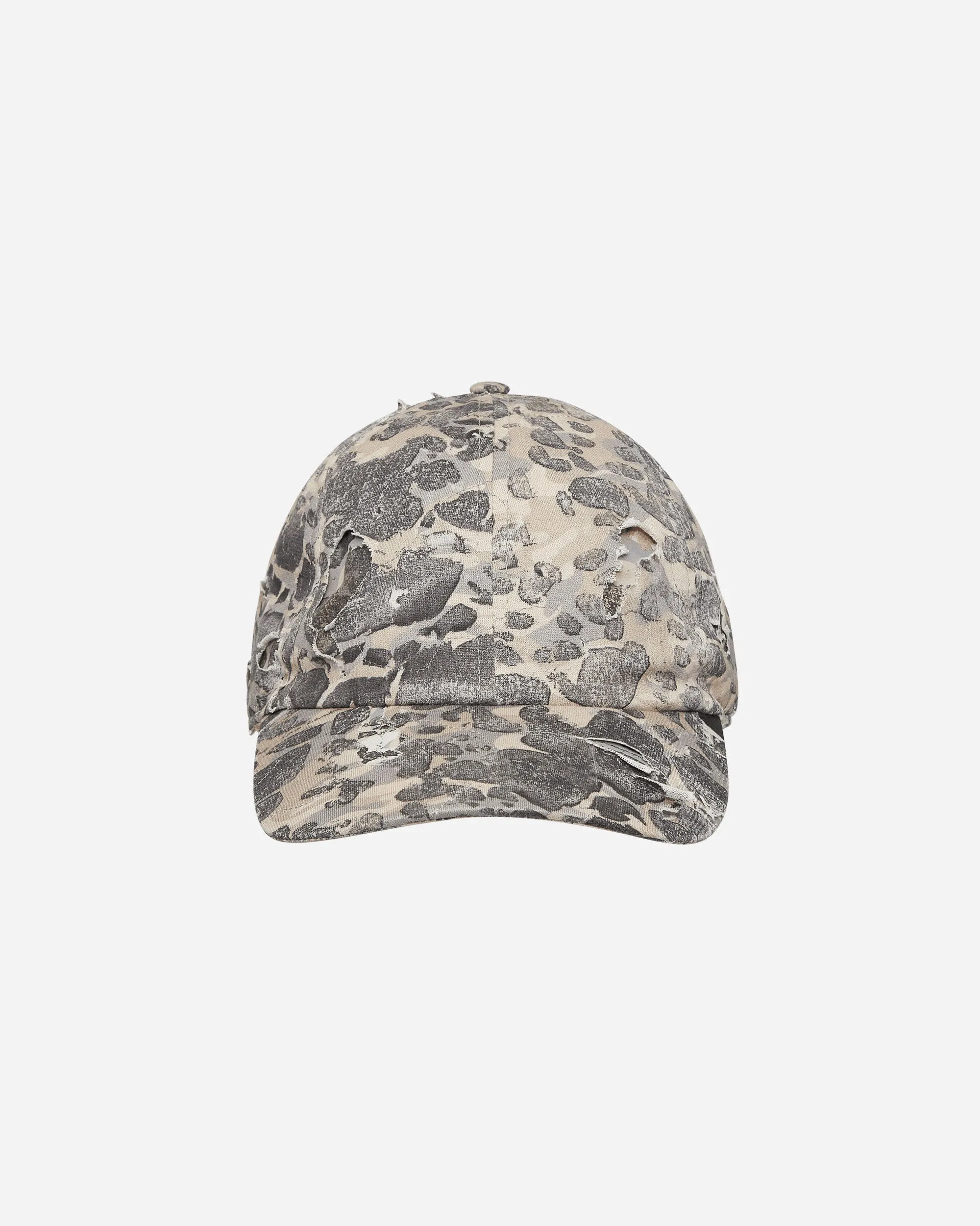 Destroyed Camo Baseball Cap Green / Beige