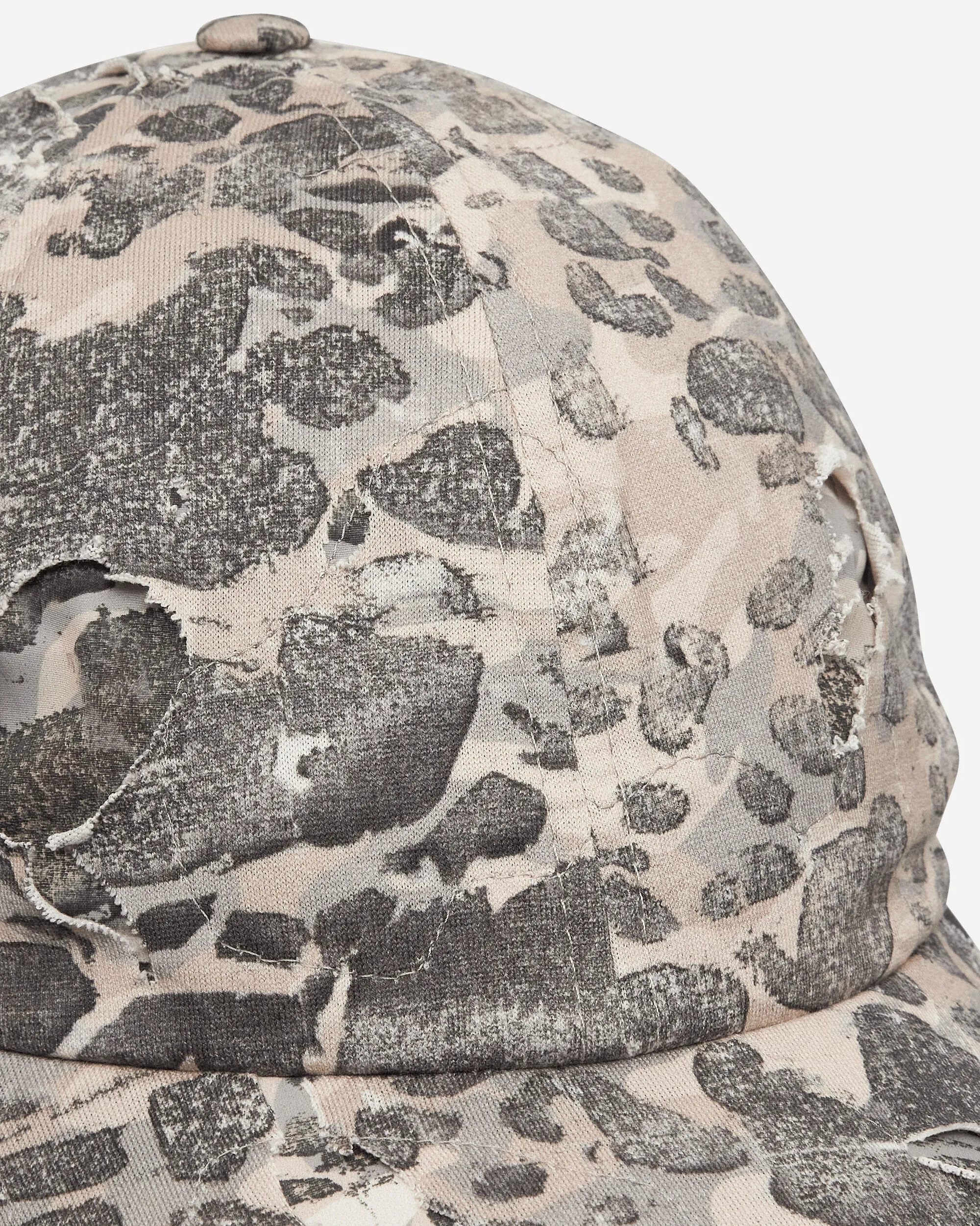 Destroyed Camo Baseball Cap Green / Beige