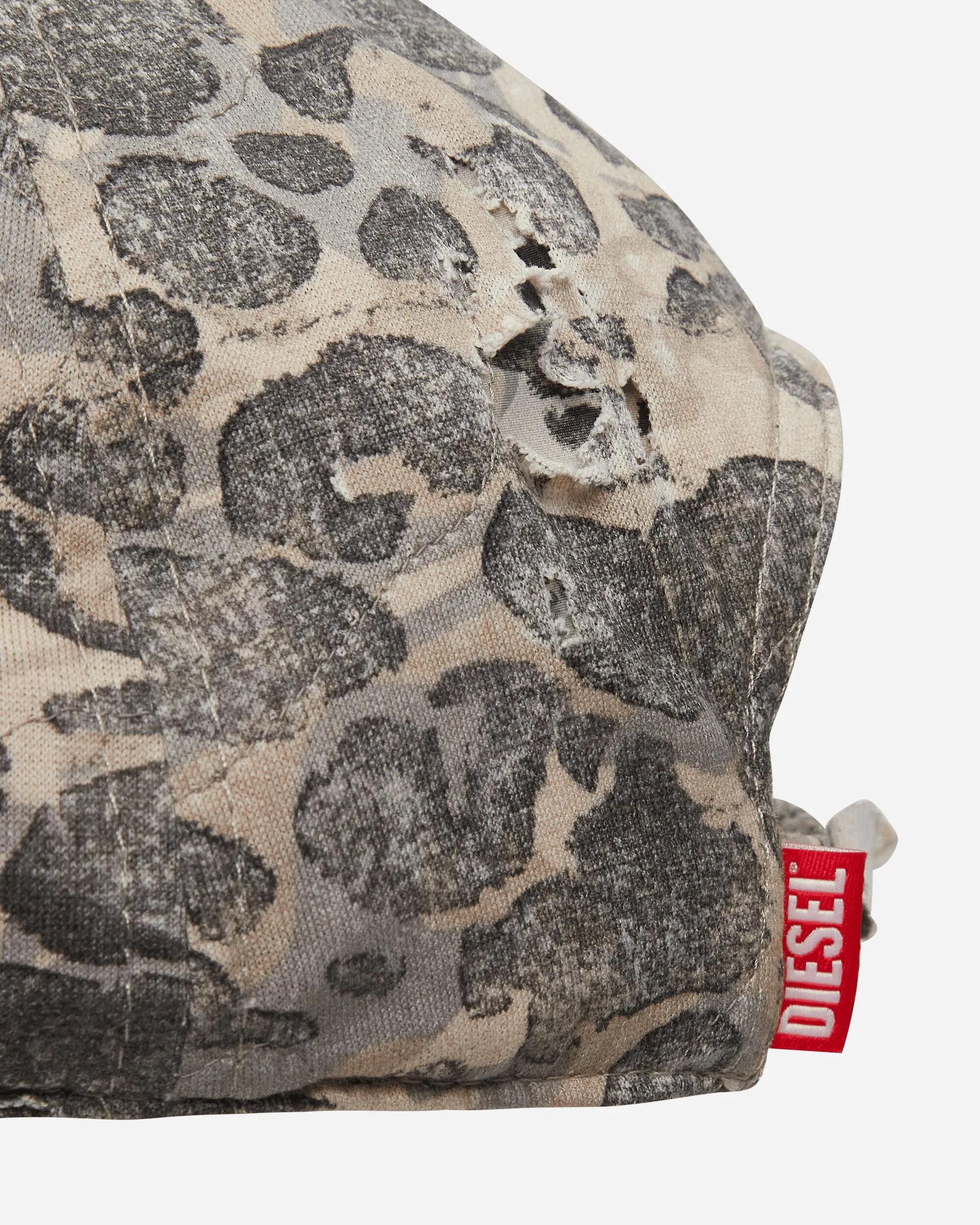 Destroyed Camo Baseball Cap Green / Beige