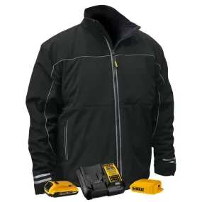 DeWalt 20V MAX XR Lithium Ion Lightweight Heated Soft Shell Work Jacket with Battery Kit