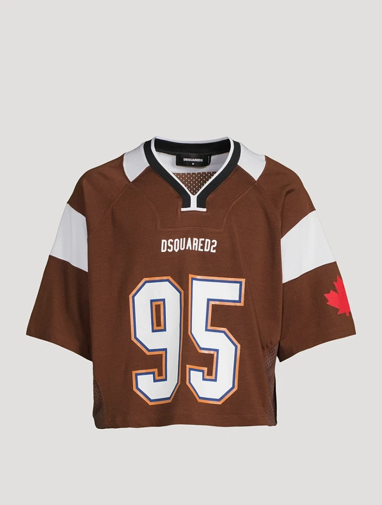 DSQUARED2 Cropped Football T-Shirt