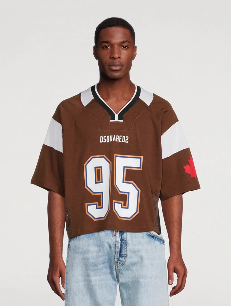 DSQUARED2 Cropped Football T-Shirt