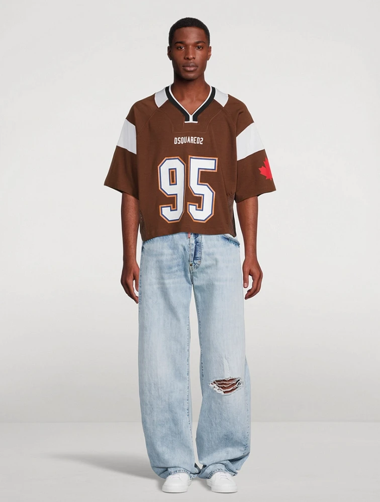 DSQUARED2 Cropped Football T-Shirt