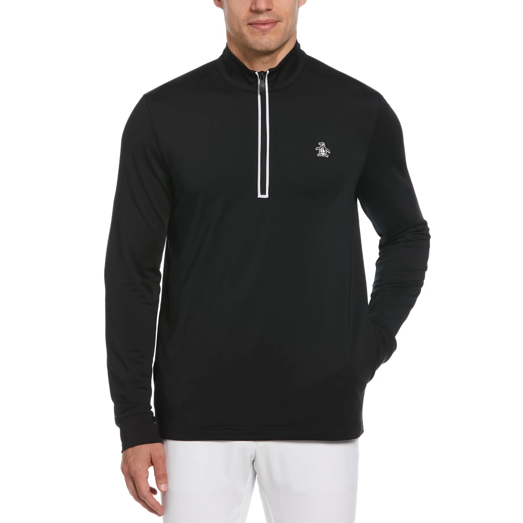 Earl 1/4 Zip Golf Sweatshirt In Caviar