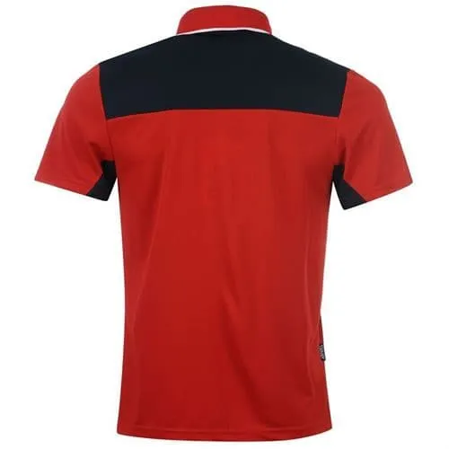 ECB England Cricket Classic Poly Polo Shirt (Red)