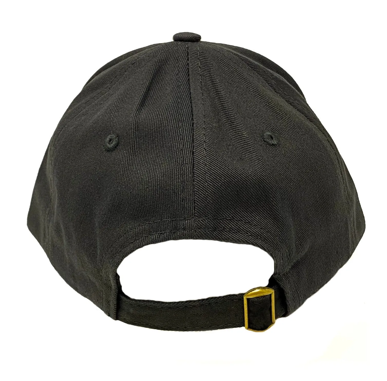 Embroidered Black Baseball Cap with Flower