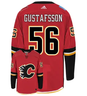 Erik Gustafsson Calgary Flames Adidas Authentic Home NHL Hockey Jersey     