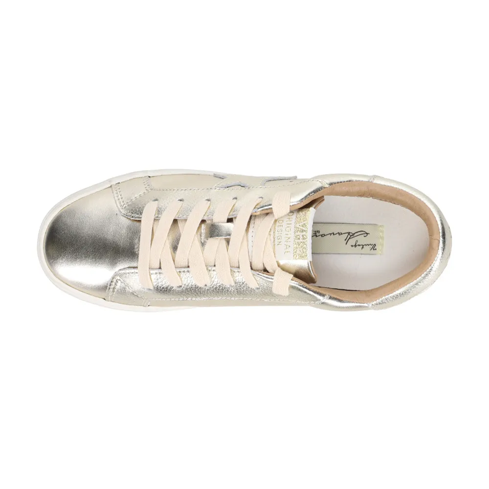 Fae Metallic Lace Up Sneakers