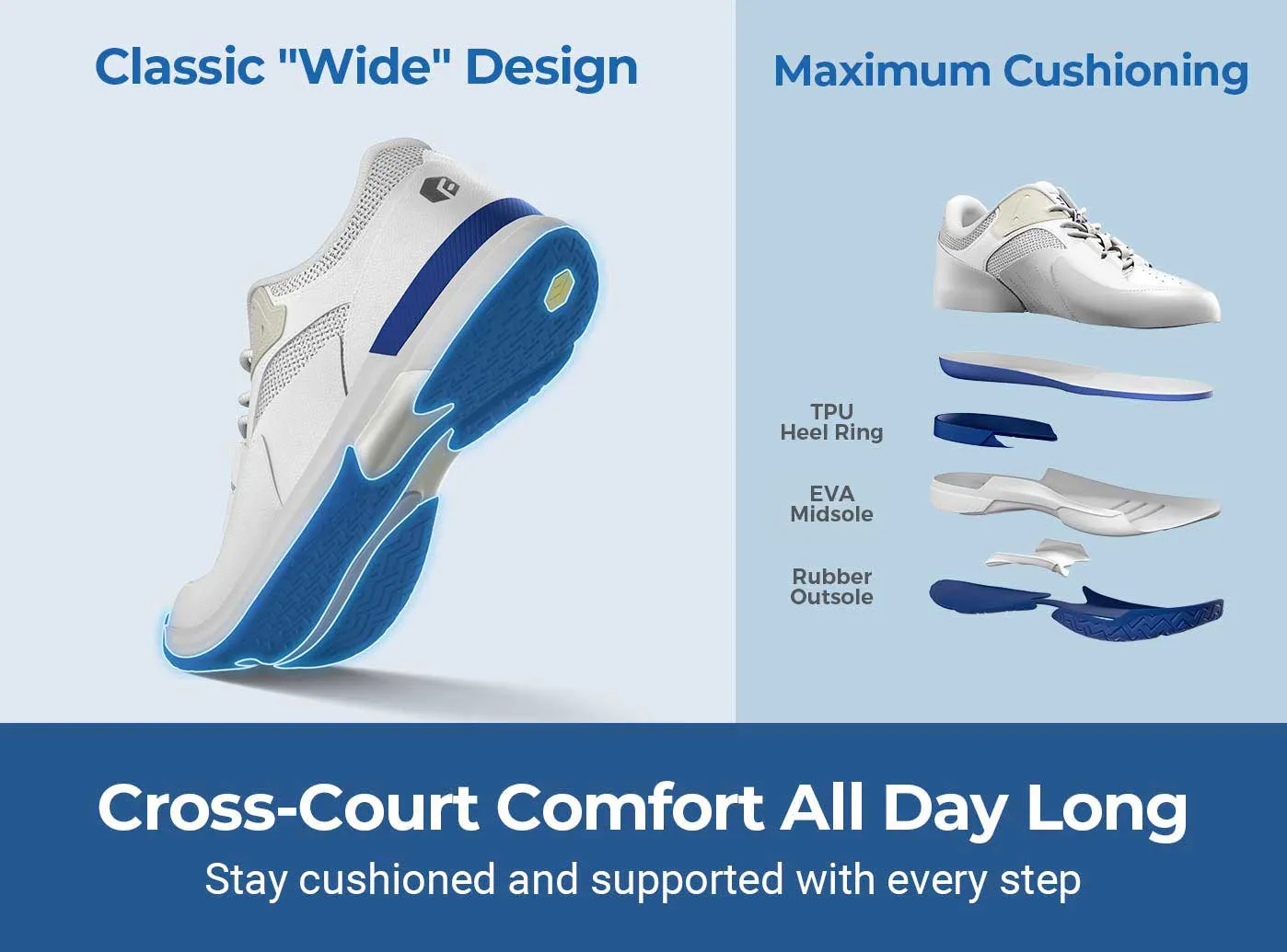 FitVille Men's Court Tennis Amadeus V1