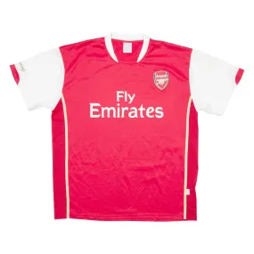 FOOTBALL ACTION Arsenal Mens Football Shirt T-Shirt Red 2XL