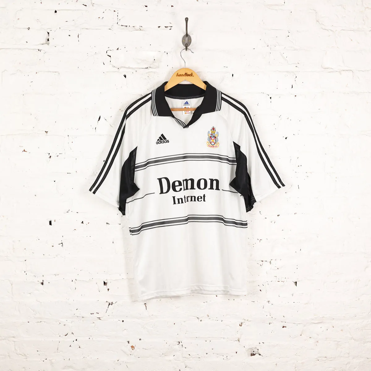 Fulham 1999 Home Football Shirt - White - L