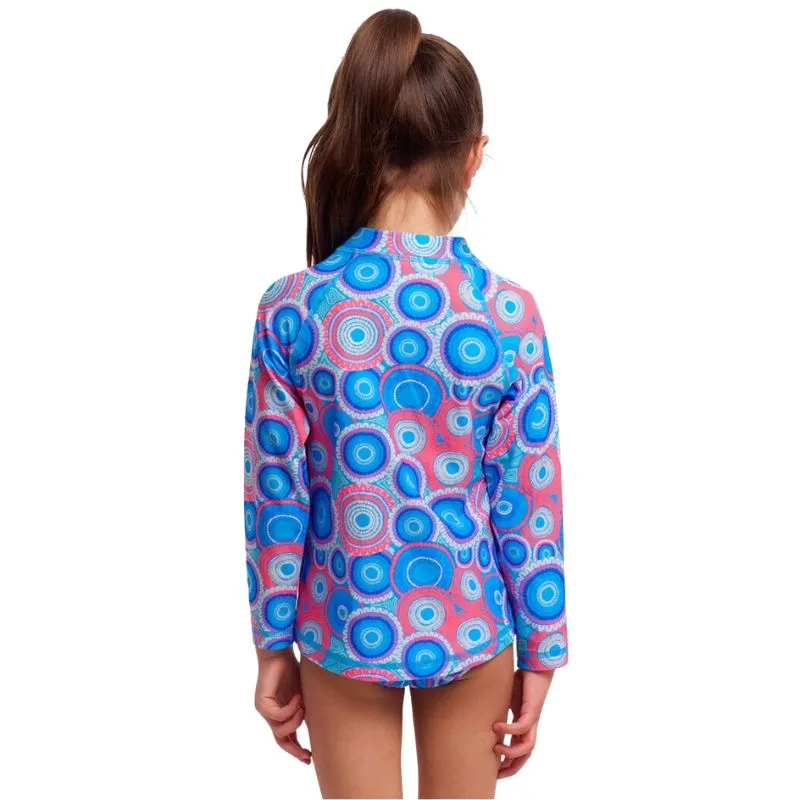 Funkita - Bundjalung Blue - Toddler Girls Zippy Rash Vest