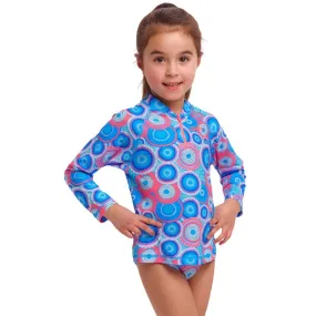 Funkita - Bundjalung Blue - Toddler Girls Zippy Rash Vest