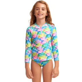 Funkita - Pastel Porpie - Toddler Girls Eco Zippy Rash Vest