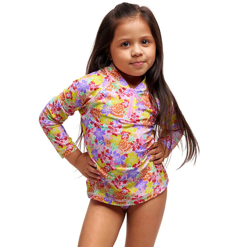 Funkita - Summer Garden - Toddler Girls Zippy Rash Vest