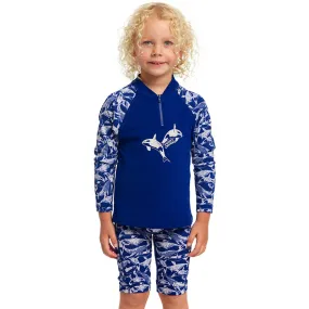 Funky Trunks - Beached Bro - Toddler Boys Zippy Rash Vest