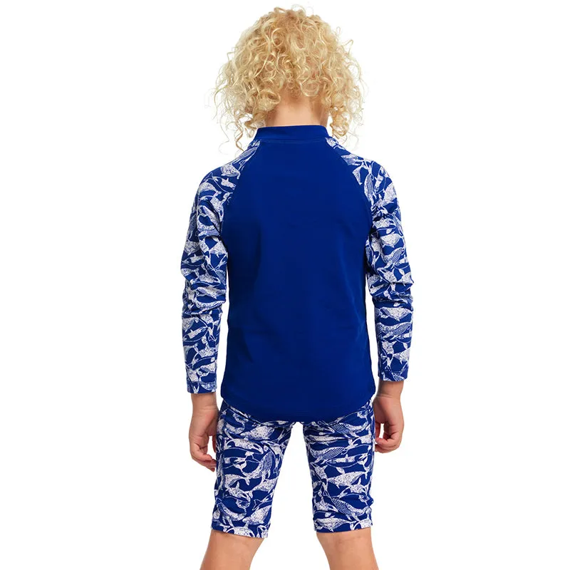 Funky Trunks - Beached Bro - Toddler Boys Zippy Rash Vest