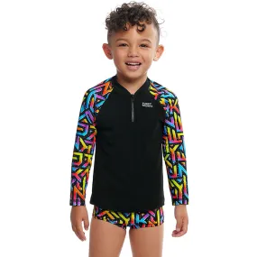 Funky Trunks - Brand Galaxy - Toddler Boys Zippy Rash Vest