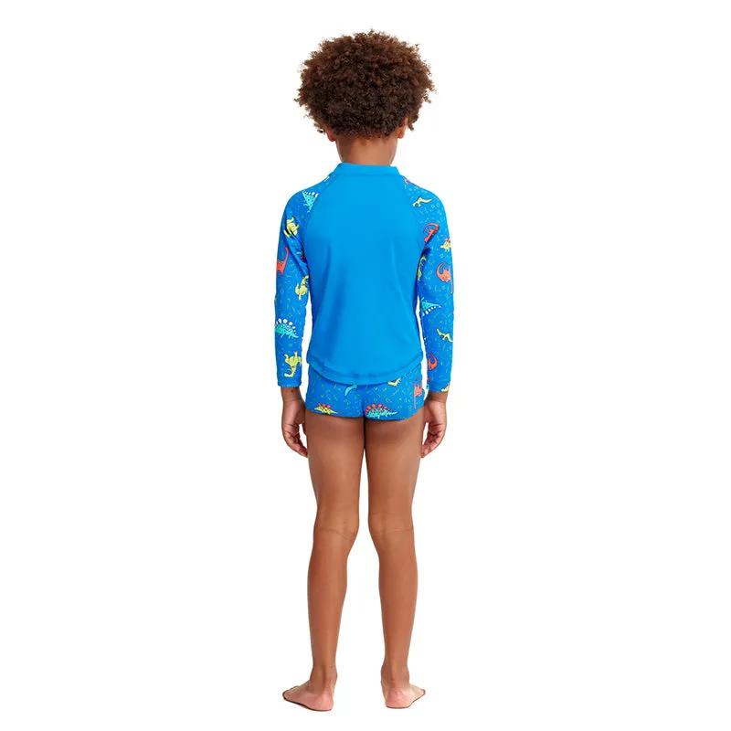 Funky Trunks - Dino Soup - Toddler Boys Zippy Rash Vest