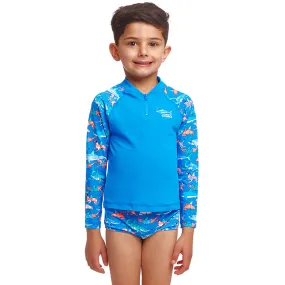 Funky Trunks - Fin Swimming - Toddler Boys Zippy Rash Vest