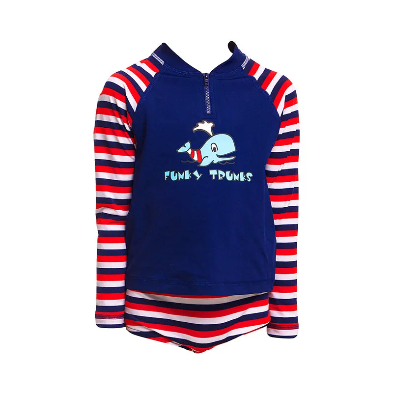 Funky Trunks - Riviera - Toddler Boys Zippy Rash Vest