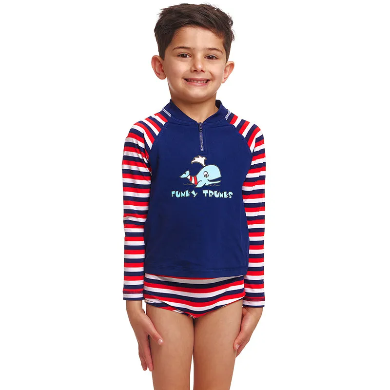 Funky Trunks - Riviera - Toddler Boys Zippy Rash Vest