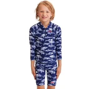 Funky Trunks - Rompa Chompa - Toddler Boys Zippy Rash Vest