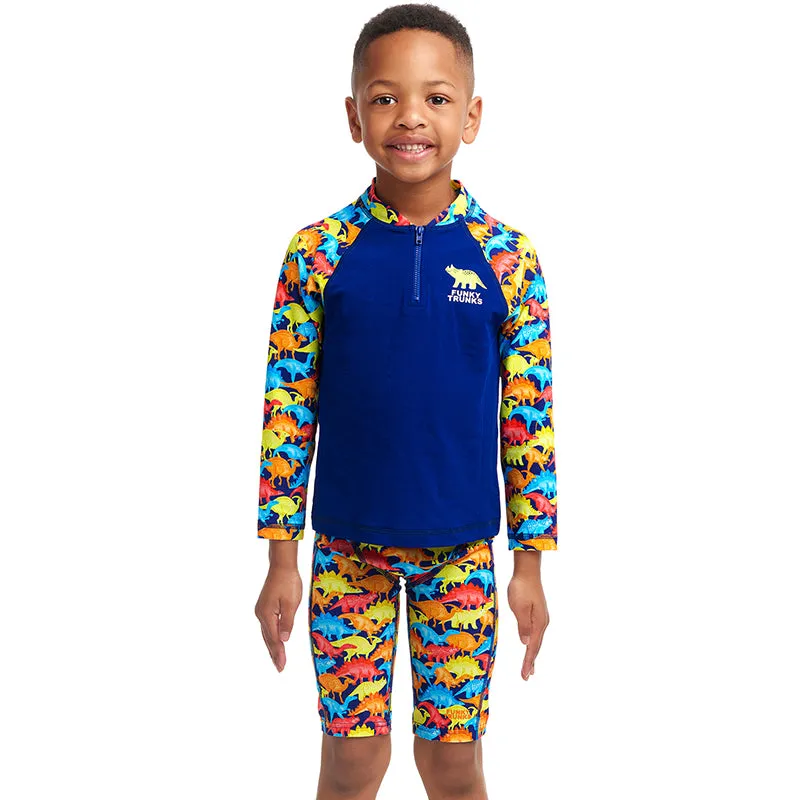 Funky Trunks - Swimmasaurus - Toddler Boys Zippy Rash Vest