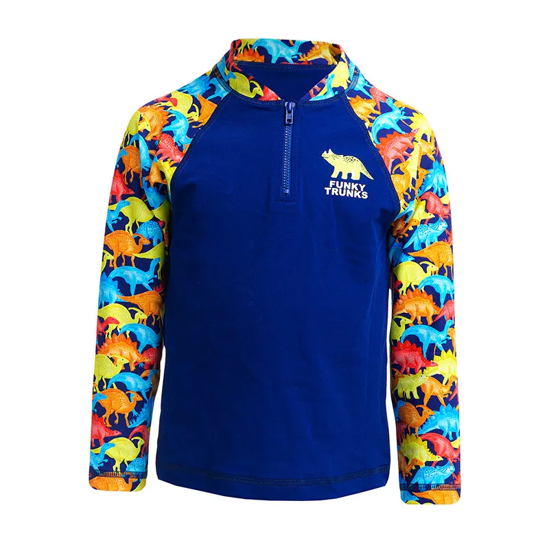 Funky Trunks - Swimmasaurus - Toddler Boys Zippy Rash Vest