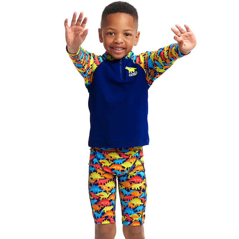 Funky Trunks - Swimmasaurus - Toddler Boys Zippy Rash Vest