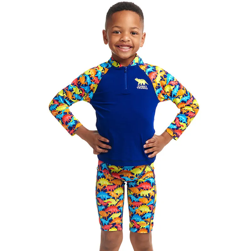 Funky Trunks - Swimmasaurus - Toddler Boys Zippy Rash Vest