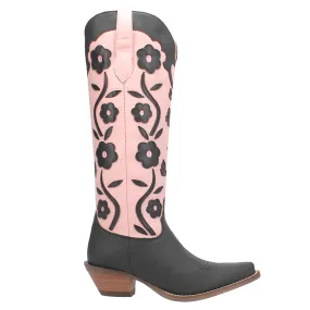 Goodness Gracious Tooled-Inlay Floral Snip Toe Cowboy Boots