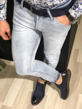 Heritage Ripped Blue Jeans