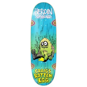 Heroin Skateboards Craig Questions Rotten Egg Skateboard Deck 10