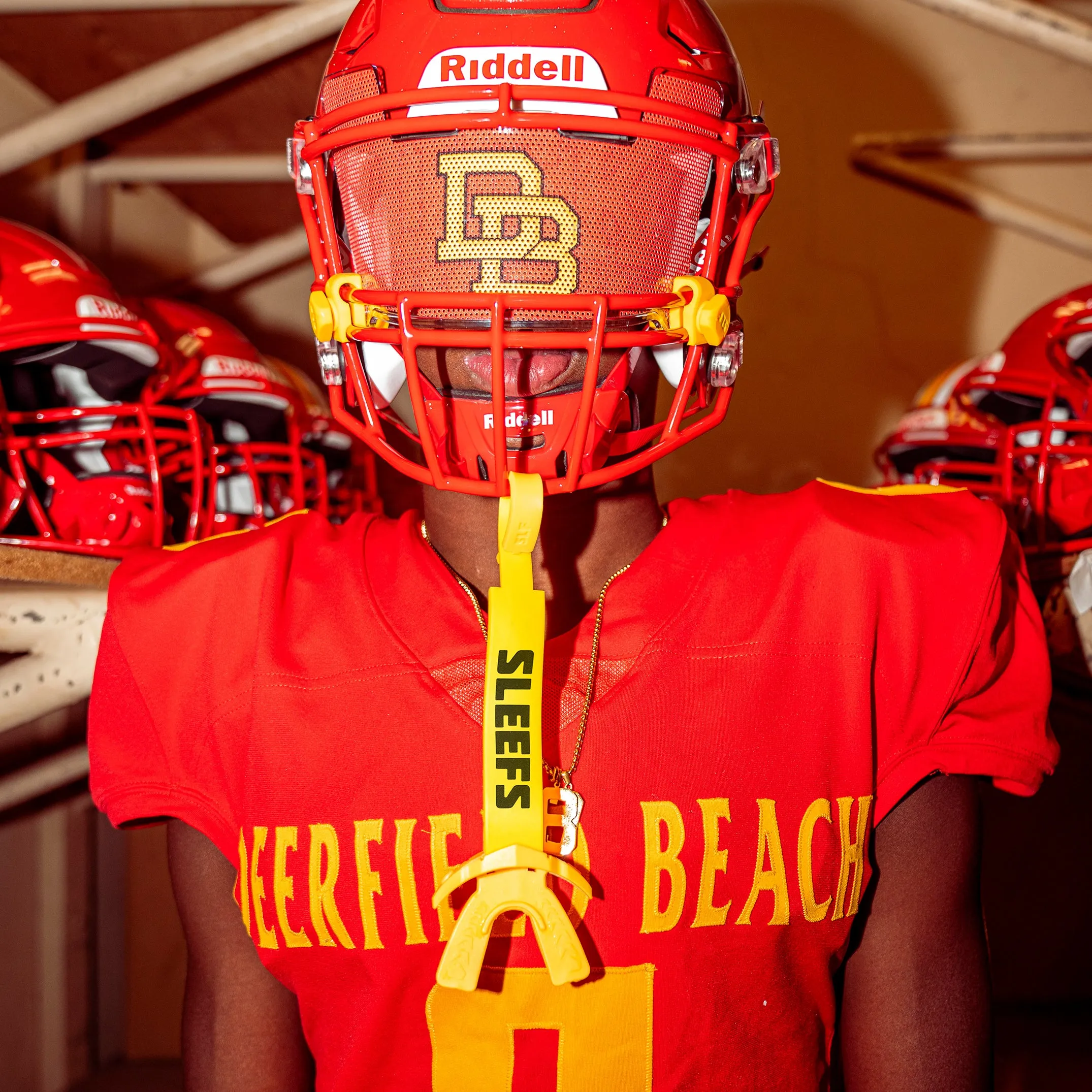 Hue Yellow X Football Mouthguard with Logo