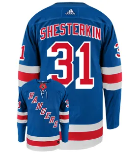 Igor Shesterkin New York Rangers Adidas Authentic Home NHL Hockey Jersey     