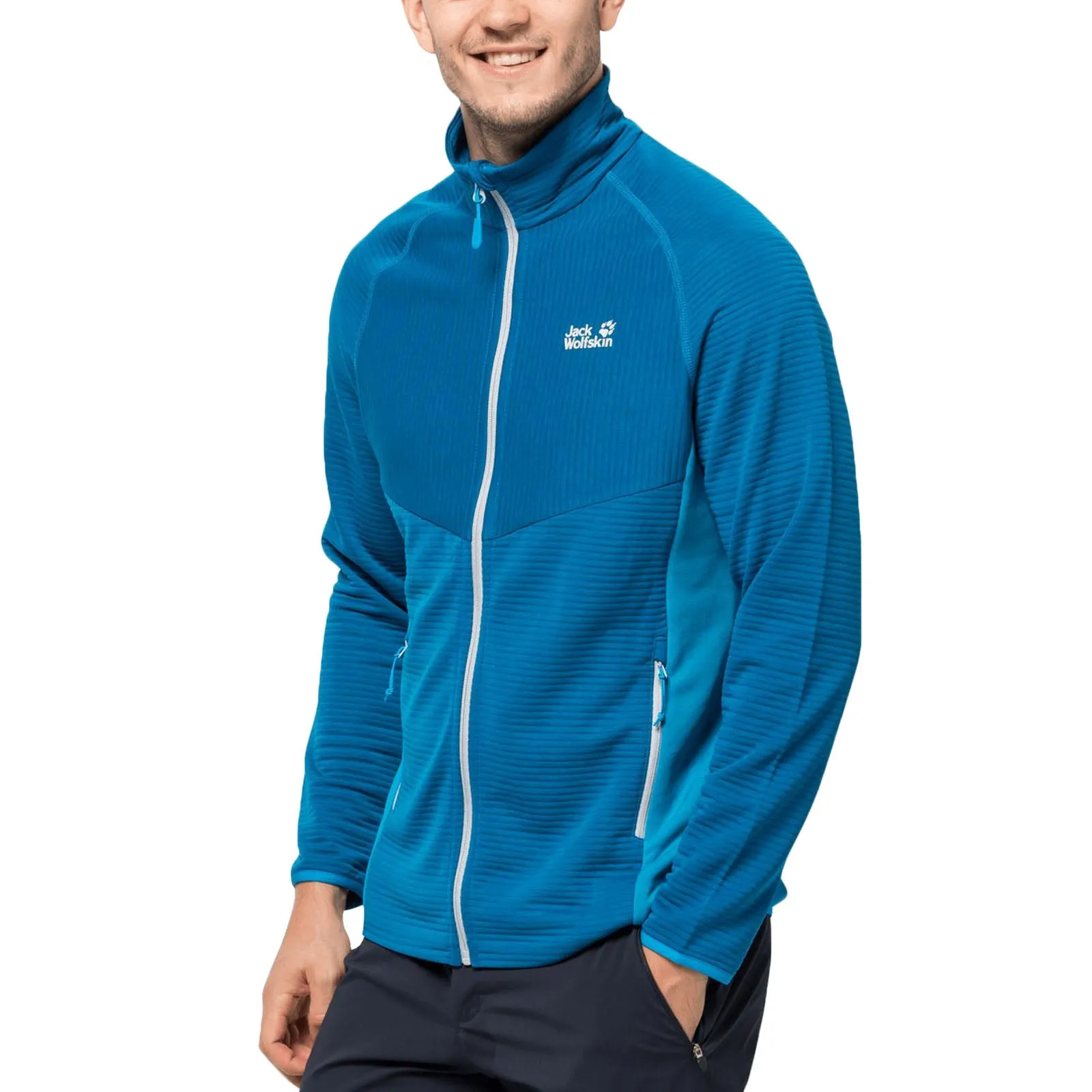 Jack Wolfskin Mens Active Tongari Mid Layer Fleece Jacket