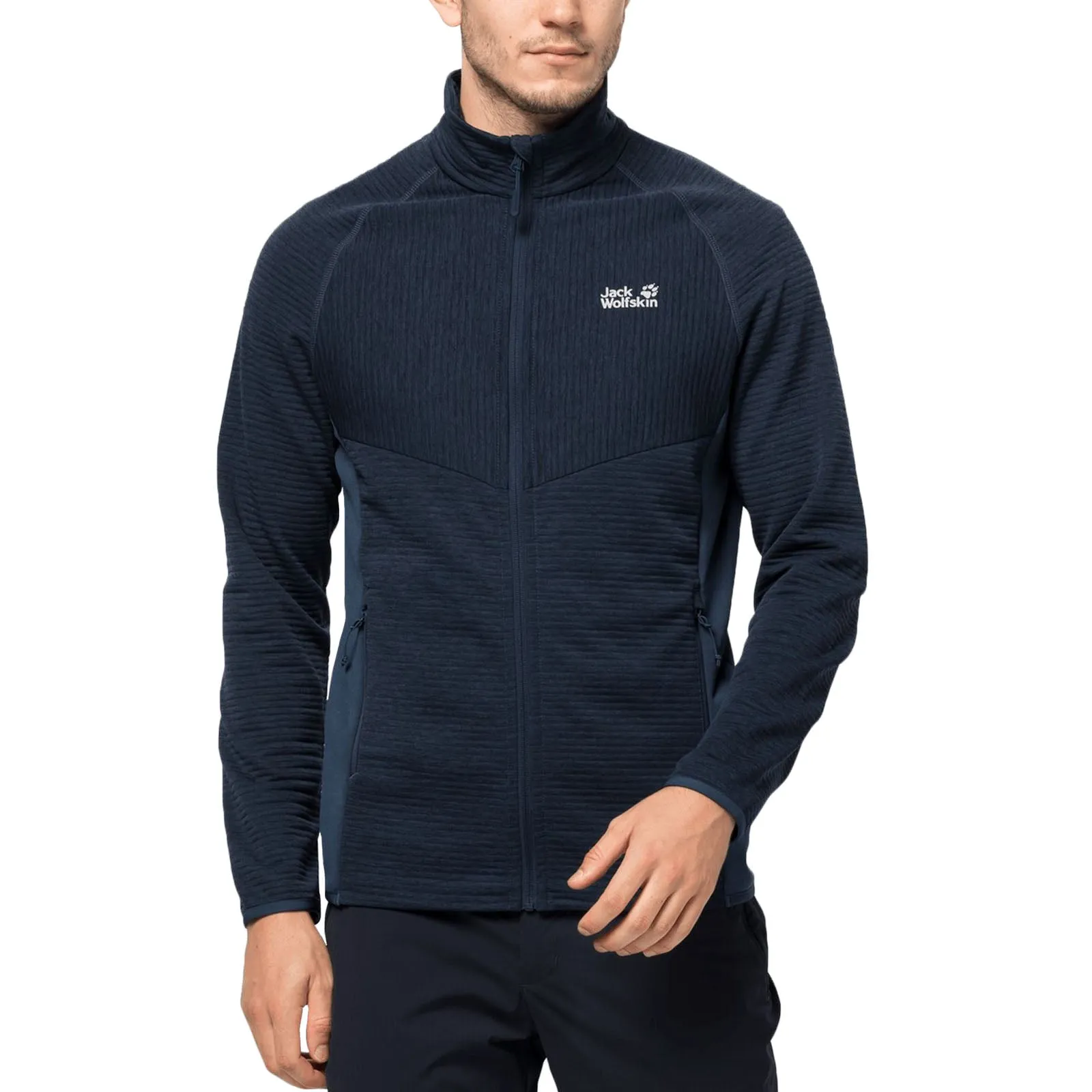 Jack Wolfskin Mens Active Tongari Mid Layer Fleece Jacket