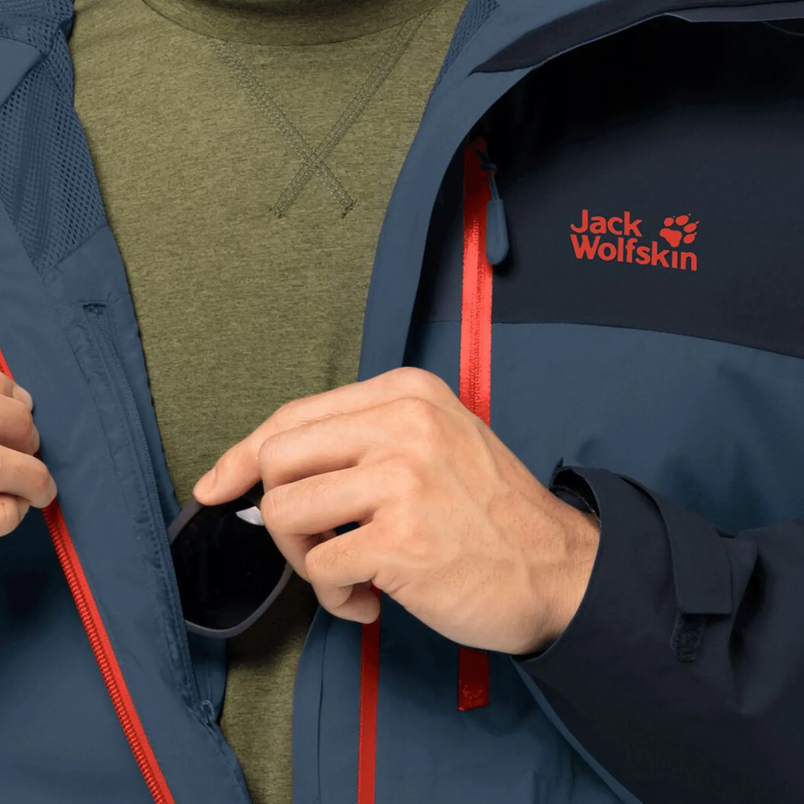 Jack Wolfskin Mens Go Hike Hardshell Waterproof Jacket