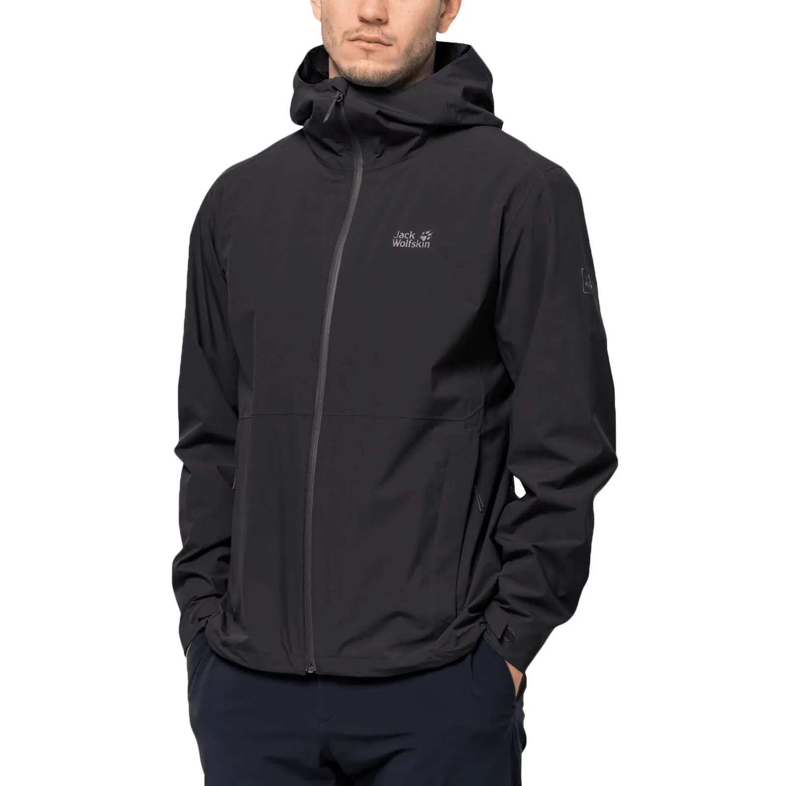 Jack Wolfskin Mens Pack & Go Waterproof Jacket Coat