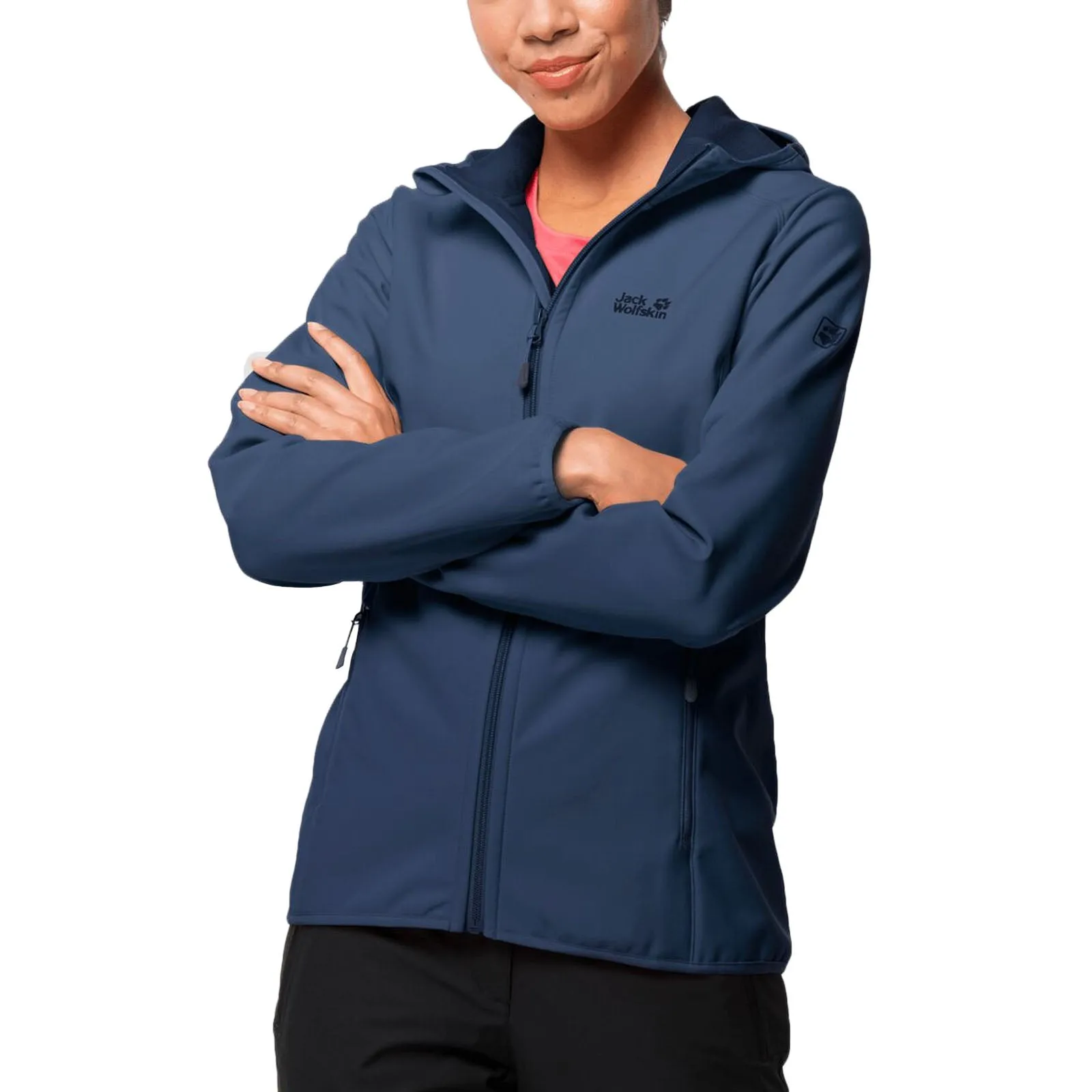 Jack Wolfskin Womens Northern Point Windproof Softshell Jacket Indigo