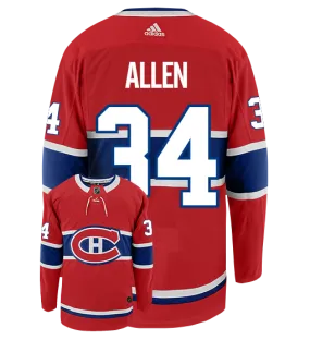 Jake Allen Montreal Canadiens Adidas Authentic Home NHL Hockey Jersey     