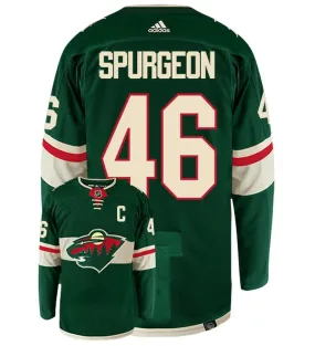 Jared Spurgeon Minnesota Wild Adidas Primegreen Authentic NHL Hockey Jersey     