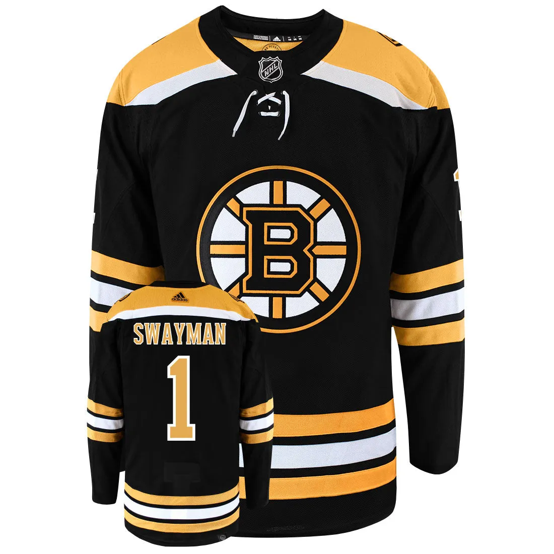 Jeremy Swayman Boston Bruins Adidas Primegreen Authentic NHL Hockey Jersey     