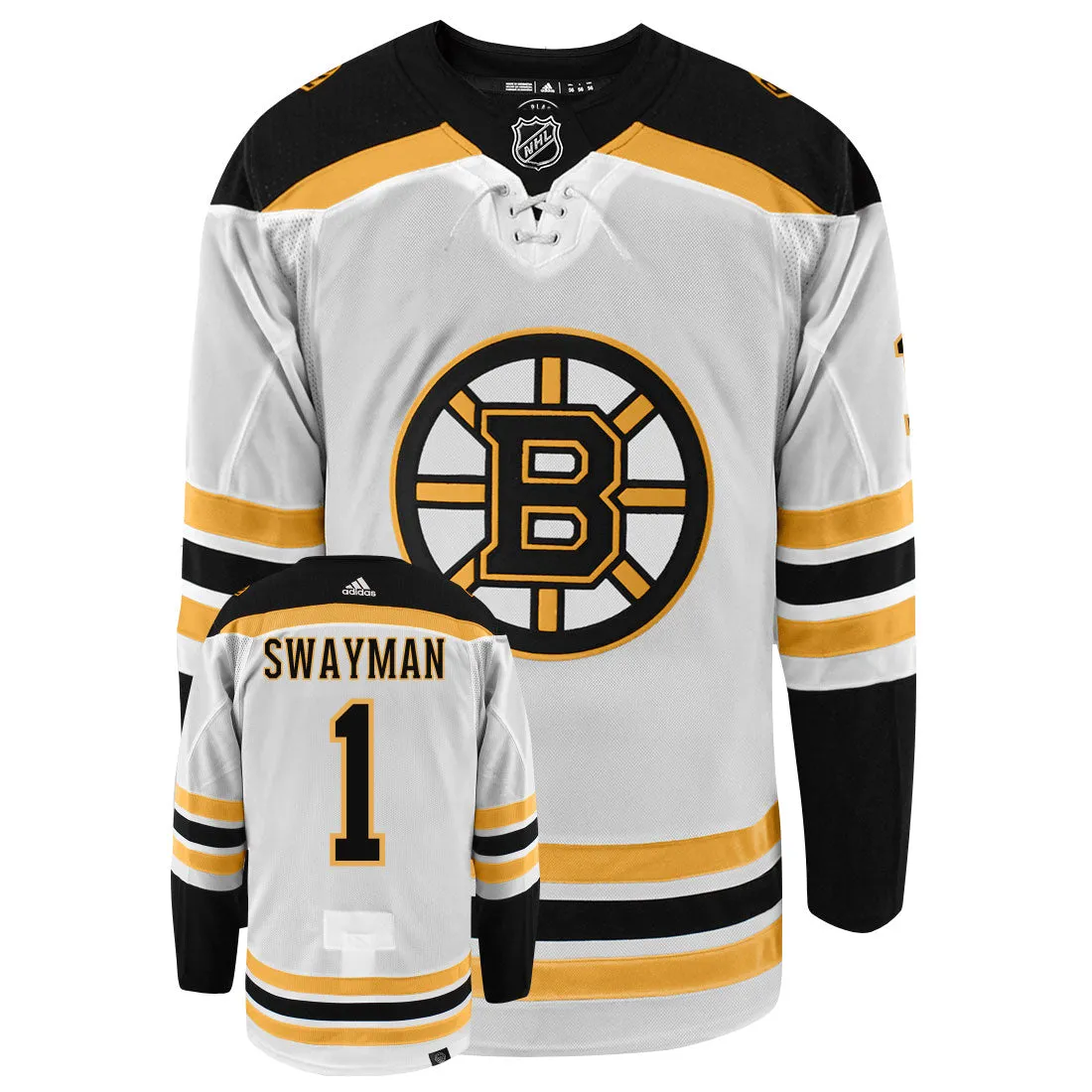 Jeremy Swayman Boston Bruins Adidas Primegreen Authentic NHL Hockey Jersey     