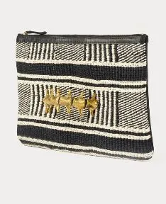 JIAMINI Tala Spine clutch bag with soft leather