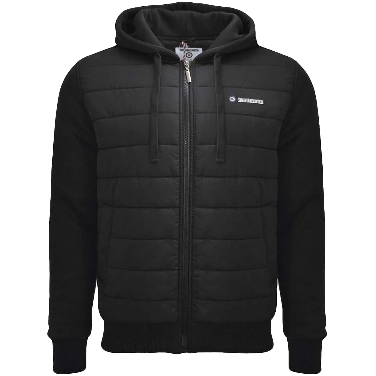 Lambretta Baffle Hoodie - Black