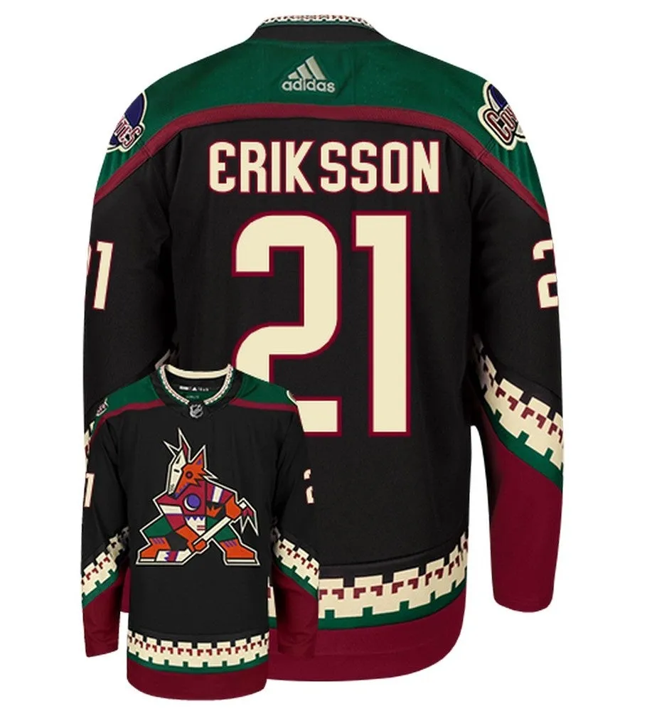 Loui Eriksson Arizona Coyotes Adidas Authentic Home NHL Hockey Jersey     