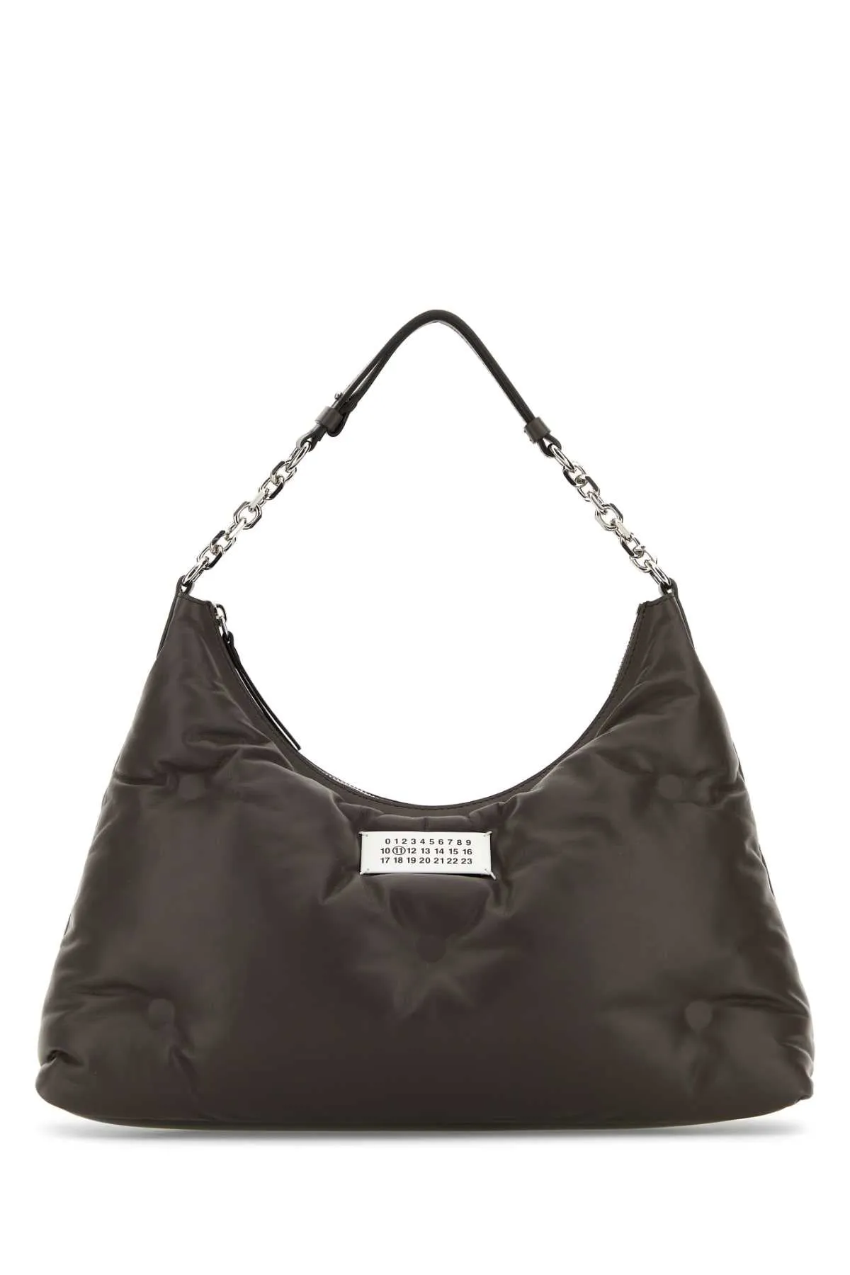 Maison Margiela Brown Nappa Leather Medium Glam Slam Hobo Shoulder Bag